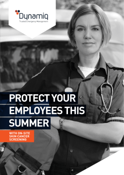 PROTECT YOUR EMPLOYEES THIS SUMMER