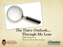 The Dairy Outlookâ¦