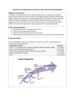 Special Limits Officer Programme
