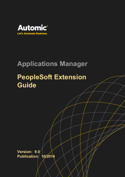 Applications Manager v9.0 PeopleSoft Extension Guide