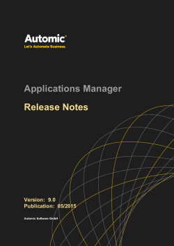 Applications Manager v9.0 Release Notes