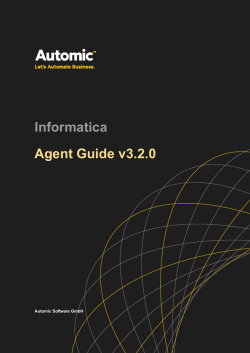 Informatica Agent Guide v3.2.0
