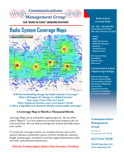 Radio System Coverage Maps - Communications Management