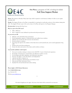 Full Time Support Worker