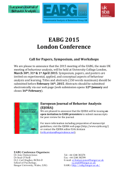 EABG 2015 London Conference Flyer