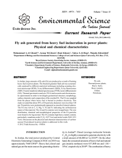 Fly ash generated from heavy fuel incineration in power plants