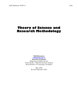 LectureNotes_B Theory of Science and