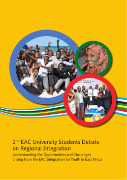 2nd EAC University Students Debate on Regional Integration