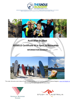 Certificate III in Sport and Recreation