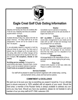 Eagle Crest Golf Club Outing Information