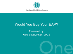 Would You Buy Your EAP?