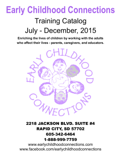 2015 July - December - Early Childhood Connections