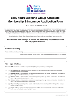 a Group Associate application form