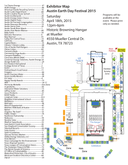 Festival Map - Printable - Austin Earth Day Festival 2015
