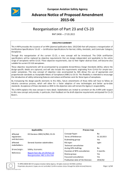 Advance Notice of Proposed Amendment 2015-06 - EASA