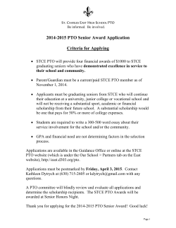 2005-2006 PTO Scholarship Application