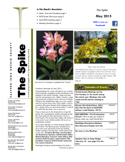May 2015 - Eastern Iowa Orchid Society