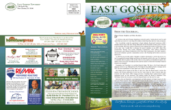 Spring 2015 - East Goshen Township