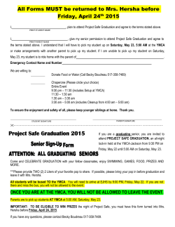 class of 2015 project safe graduation contract