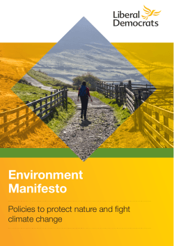 Environment Manifesto - East Midlands Liberal Democrats