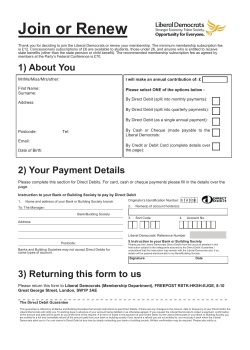 Membership Form - 2015 - Join or Renew