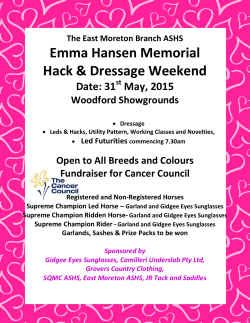 Emma Hansen Memorial Hack & Dressage Weekend