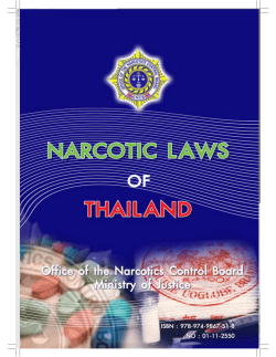 narcotic laws of thailand