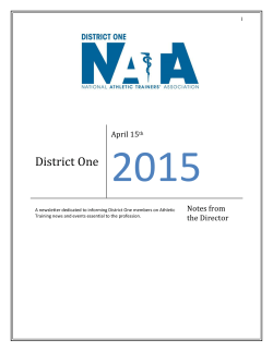 District One - NATA District 1