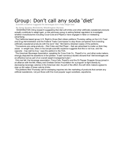Group: Don`t call any soda `diet`