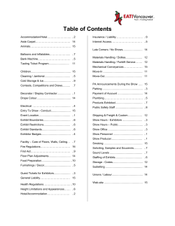 Exhibitor Manual
