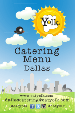 Dallas Catering Menu