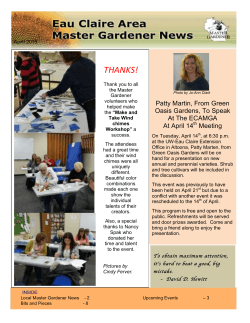 ! THANKS!! - Eau Claire Area Master Gardeners