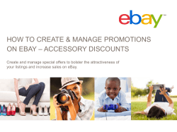Accessory Discounts - ebay business builder