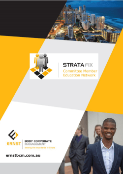 a copy of the Strata Fix booklet