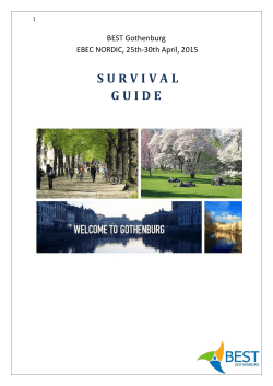 Survival guide - EBEC Nordic 2015