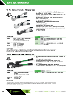 Specification Sheet - ebhdirect products