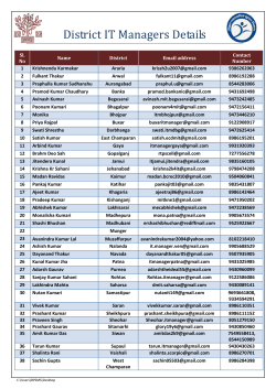 District IT Managers Details