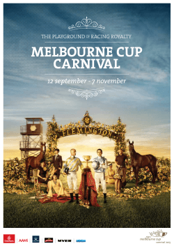 PDF - the 2015 Melbourne Cup Carnival Brochure.