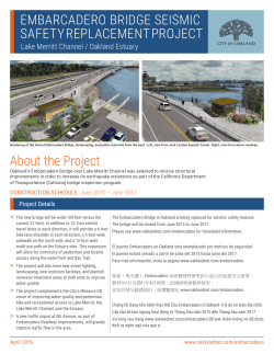 Embarcadero Bridge Replacement Project - City of Oakland