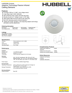 Ceiling Sensors - Hubbell Wiring Device