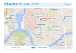 ECBS & ICBS 2015_Map - ECBS & ICBS joint meeting 2015
