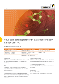 Your competent partner in gastroenterology R