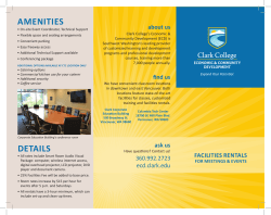 DETAILS AMENITIES - Clark College`s Mature Learning