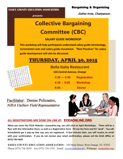 ecea collective bargaining workshop flyer april 30, 2015