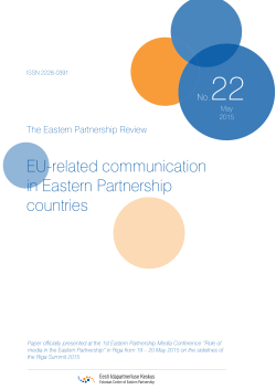 EU-related communication in Eastern Partnership countries
