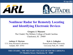Nonlinear Radar for Remotely Locating and Identifying