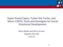CSEFEL Tools and Strategies for Social Emotional Development