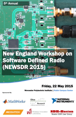 NEWSDR 2015 - Welcome to ECE at WPI