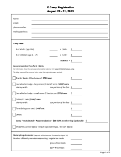 Registration Form - Ethiopian-Canadian Families Association