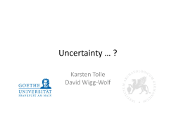 Uncertainty â¦ ?
